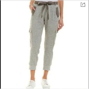 Grey State Cargo Joggers Gray Heath Size 0 NWT Sweatpants